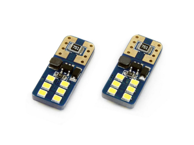 LED CANBUS 12SMD UltraBright 2016 T10e (W5W) White 12V/24V