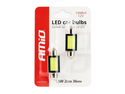 Żarówki LED CANBUS COB3 Festoon C5W C10W C3W 36mm White 12V