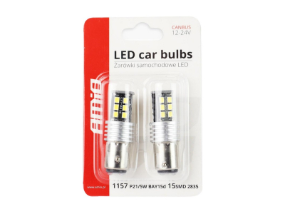LED CANBUS 2835 15SMD 1157 BAY15D P21/5W White 12V/24V