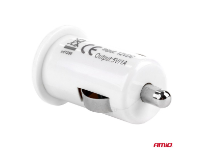 Ładowarka samochodowa 1xUSB biała PCH-02
