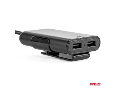 Ładowarka przód-tył z przedłużaczem 4 USB