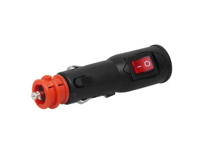 Wtyczka gniazda zapalniczki z włacznikiem EURO/DIN 12/24V