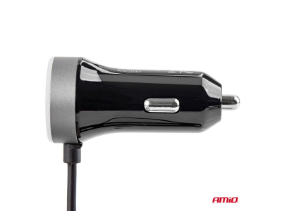 Ładowarka samochodowa 12/24V iPhone lightning + 2xUSB 2.4A PRO-02