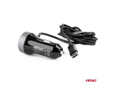 Ładowarka samochodowa 12/24V USB typ C + 2xUSB 2.4A PRO-3