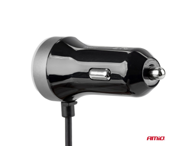 Ładowarka samochodowa 12/24V USB typ C + 2xUSB 2.4A PRO-3