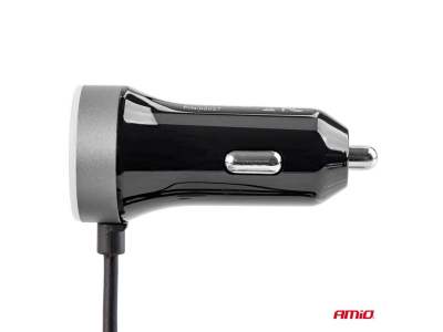 Ładowarka samochodowa 12/24V USB typ C + 2xUSB 2.4A PRO-3