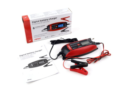 AMiO Prostownik cyfrowy 6V/12V - 2A/4A - DVL DBC-4A