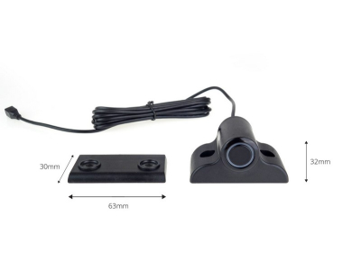 Zestaw czujników parkowania cofania MAX LED 4 sensory czarne 19mm TRUCK