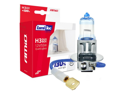 Żarówki halogenowe H3 12V 55W LumiTec LIMITED +130% DUO