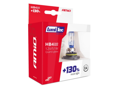 Żarówki halogenowe HB4 12V 51W LumiTec LIMITED +130% DUO