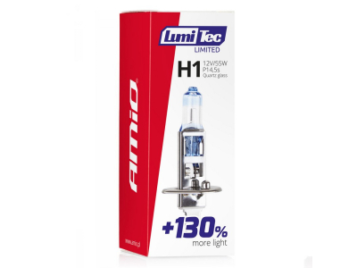 Żarówka halogenowa H1 12V 55W LumiTec LIMITED +130%