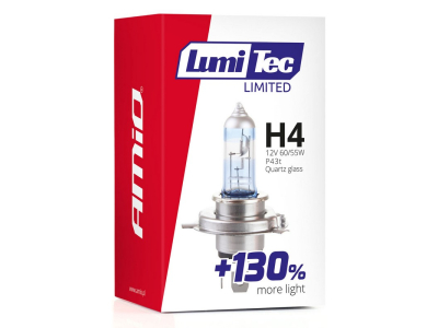 Żarówka halogenowa H4 12V 60/55W LumiTec LIMITED +130%