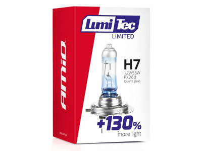 Żarówka halogenowa H7 12V 55W LumiTec LIMITED +130%