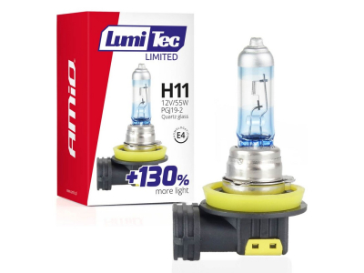 Żarówka halogenowa H11 12V 55W LumiTec LIMITED +130%
