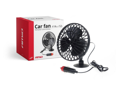 Wentylator, wiatrak samochodowy z przyssawką miniFAN 12V