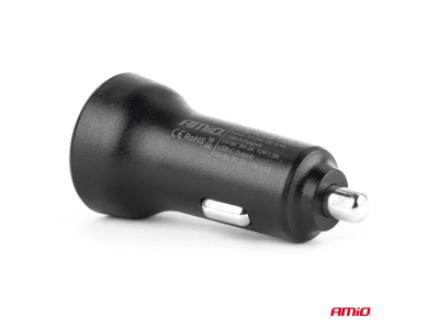 Ładowarka samochodowa USB-C Power Delivery PD i USB Quick Charge 3.0