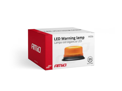 Lampa ostrzegawcza W03B na 3 śruby R65 R10 36LED 12/24V IP56