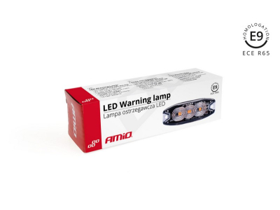Lampa błyskowa płaska 3x3W LED R65 R10 12/24V IP67