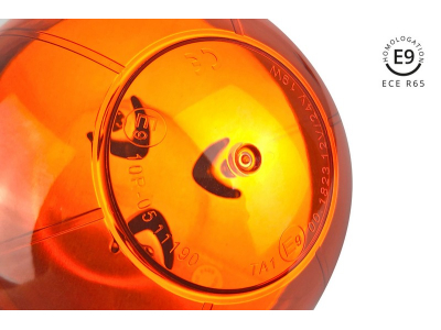 Lampa ostrzegawcza W02SB na śrubie R65 R10 39LED 12/24V IP56