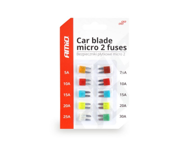 Bezpieczniki samochodowe MICRO 2 blister 10szt
