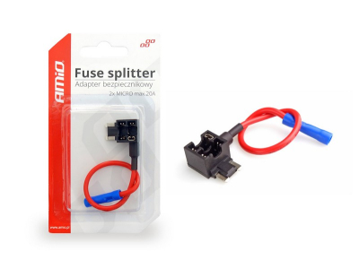 Adapter bezpiecznikowy MICRO niski profil 20A