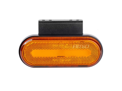 Lampa obrysowa LED AMiO OM-01-O owalna, pomarańczowa