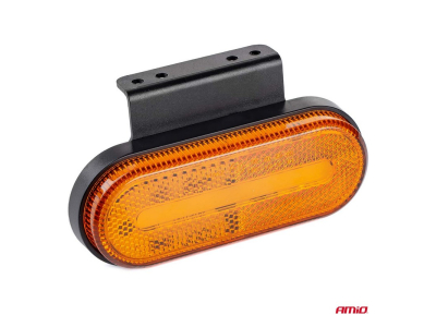 Lampa obrysowa LED AMiO OM-01-O owalna, pomarańczowa