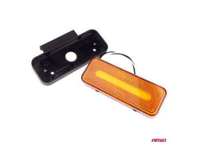 Lampa obrysowa LED AMiO OM-02-O prostokątna, pomarańczowa