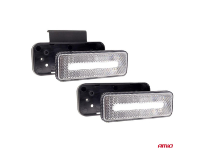 Lampa obrysowa LED AMiO OM-02-W prostokątna, biała