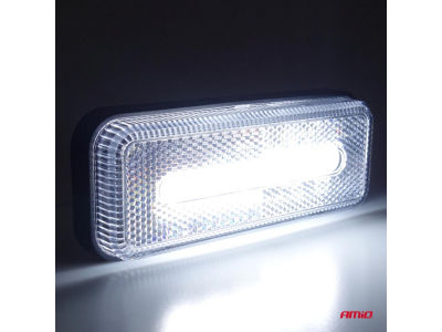 Lampa obrysowa LED AMiO OM-02-W prostokątna, biała