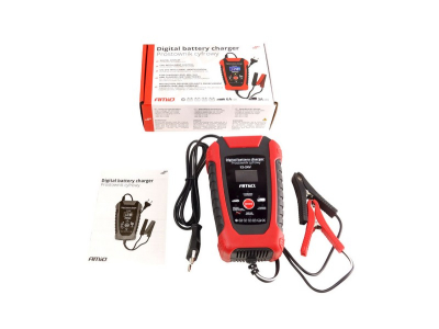 Prostownik AMiO cyfrowy 12V/24V - 6A/3A - DBC-03