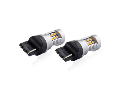 Żarówki LED CANBUS 3030 24SMD T20 7440 WY21W Pomarańczowa 12V/24V