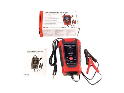 Prostownik AMiO cyfrowy 6V/12V - 2A/6A - DBC-02