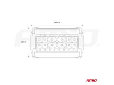 Lampa robocza AWL09 28 LED FLOOD 9-36V