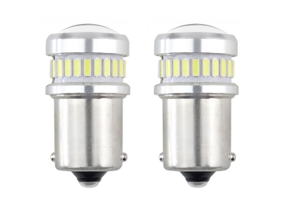 LED CANBUS 3014 24SMD + 3030 6SMD 1156 BA15S P21W R10W R5W White 12V/24V