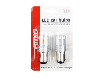 Żarówki LED CANBUS 3020 22SMD UltraBright 1157 BAY15D P21/5W White 12V/24V