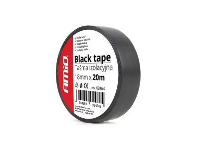 Taśma izolacyjna, czarna 18mm x 20m (1 szt)