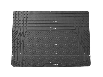 Mata do bagażnika gumowa uniwersalna 120x80cm TM01