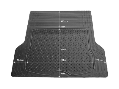 Mata do bagażnika uniwersalna gumowa 139x112cm TM02