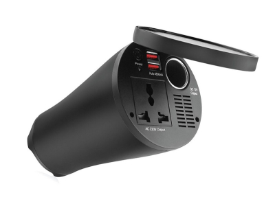 Przetwornica napięcia w kształcie kubka 12V/230V 150W/300W 2xUSB PI02