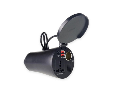 Przetwornica napięcia w kształcie kubka 12V/230V 150W/300W 2xUSB PI02