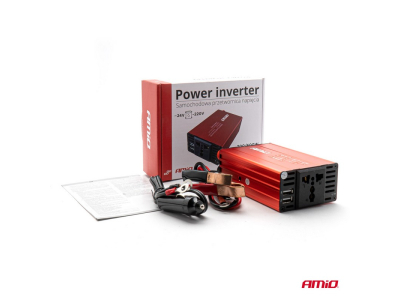 Przetwornica napięcia 24V/230V 300W/600W 2xUSB PI04