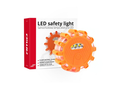 Samochodowa lampa awaryjna z funkcją latarki 3xAAA IP65 12SMD + 3SMD