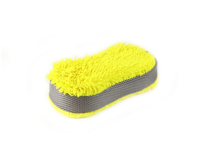 Gąbka do mycia z mikrofibry żółta 63g 23x10,5x5cm