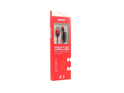 Multikabel z końcówkami magnetycznymi do telefonu 100cm UC-08