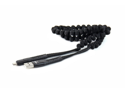 Kabel sprężynujący USB+microUSB 120cm FullLINK UC-12