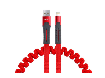 Kabel sprężynujący USB+Apple lightning 120cm FullLINK UC-13