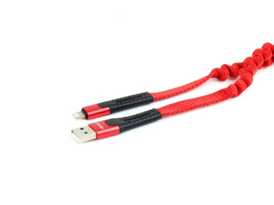 Kabel sprężynujący USB+Apple lightning 120cm FullLINK UC-13