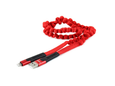 Kabel sprężynujący USB+Apple lightning 120cm FullLINK UC-13