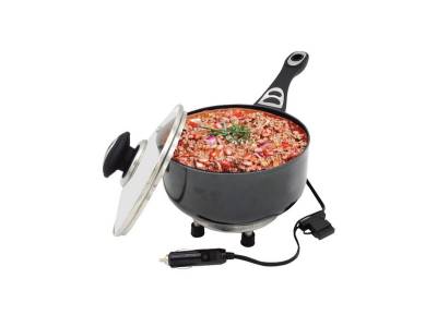 Rondel elektryczny z pokrywką do samochodu 18cm x 8cm 150W 12V